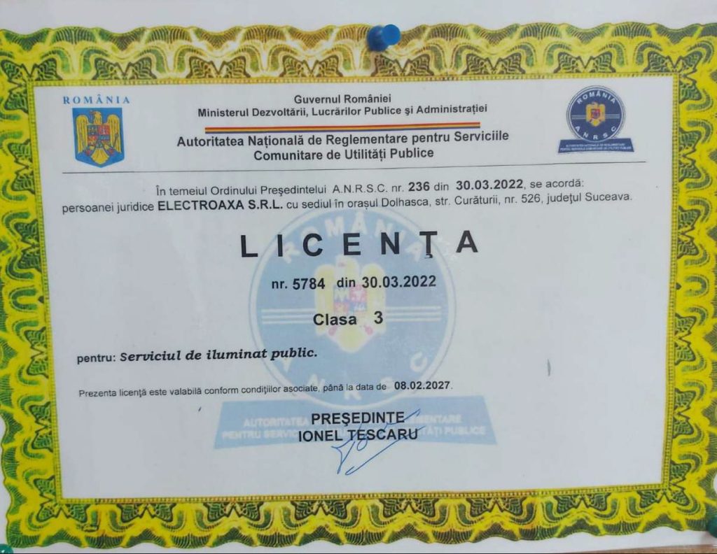 LICENTA iluminat public